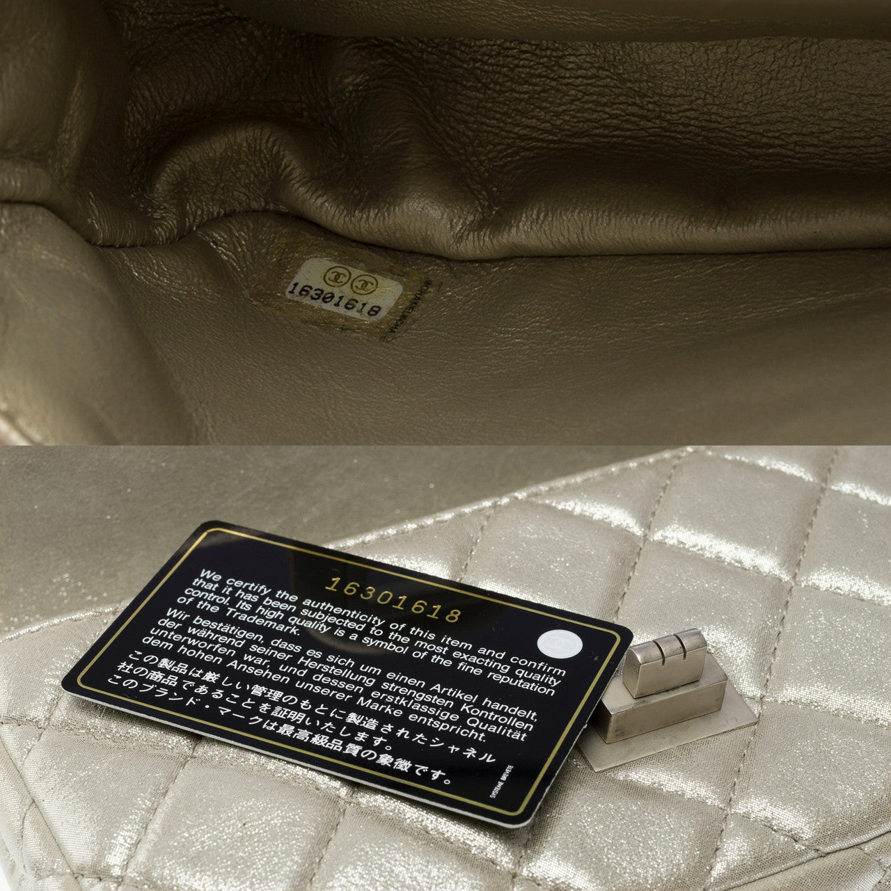 Sac CHANEL 2.55 en Cuir Doré - 101879