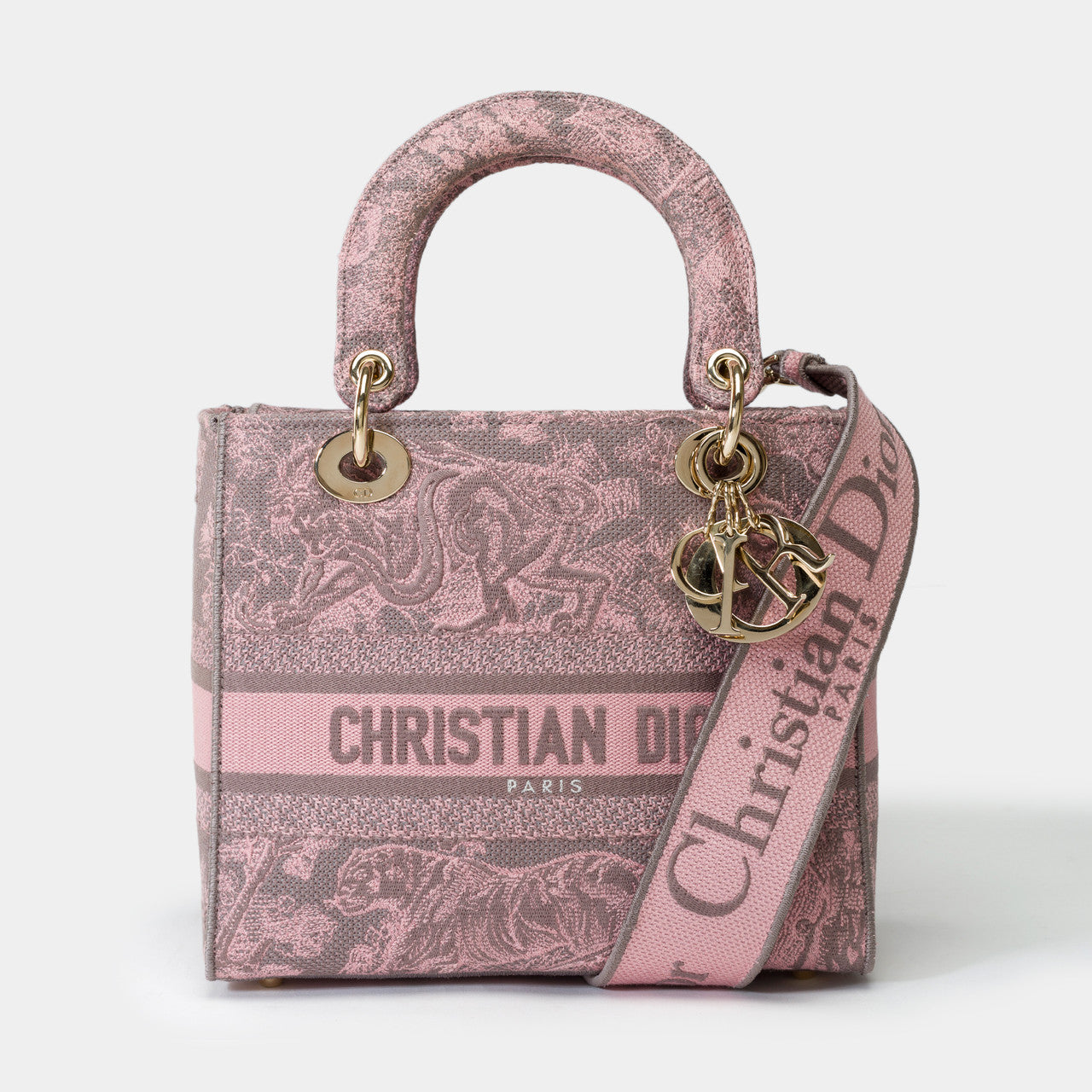 Sac DIOR Lady Dior en Toile Rose - 102003