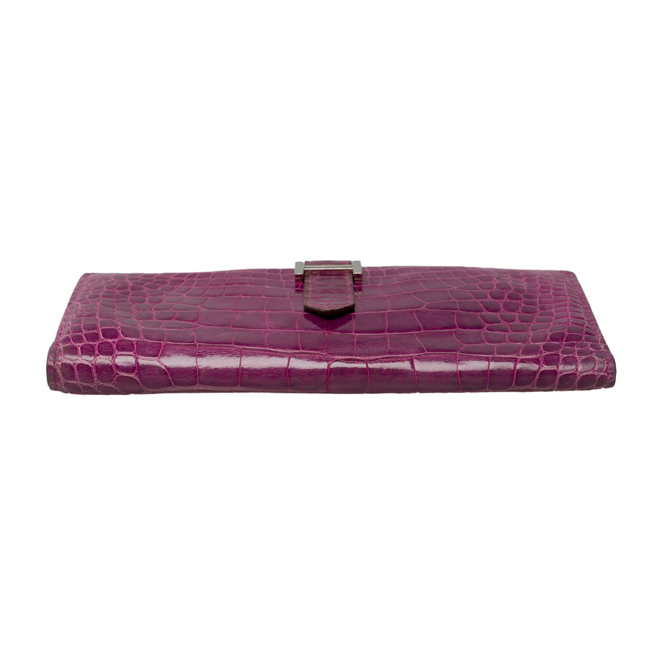 Accessoire HERMES Bearn en Cuirs exotiques Violet - 101993