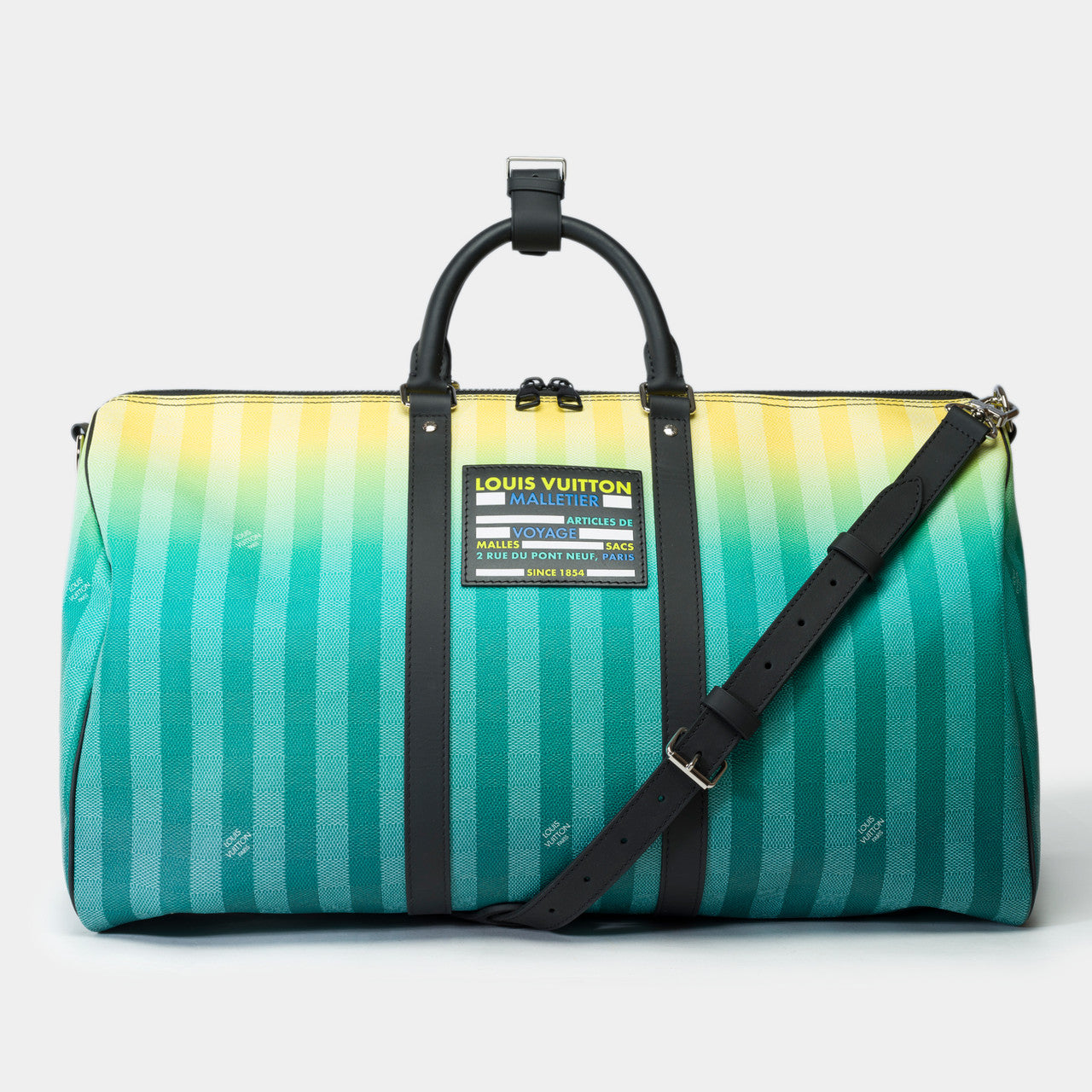 Sac LOUIS VUITTON Keepall en Toile Turquoise - 102090