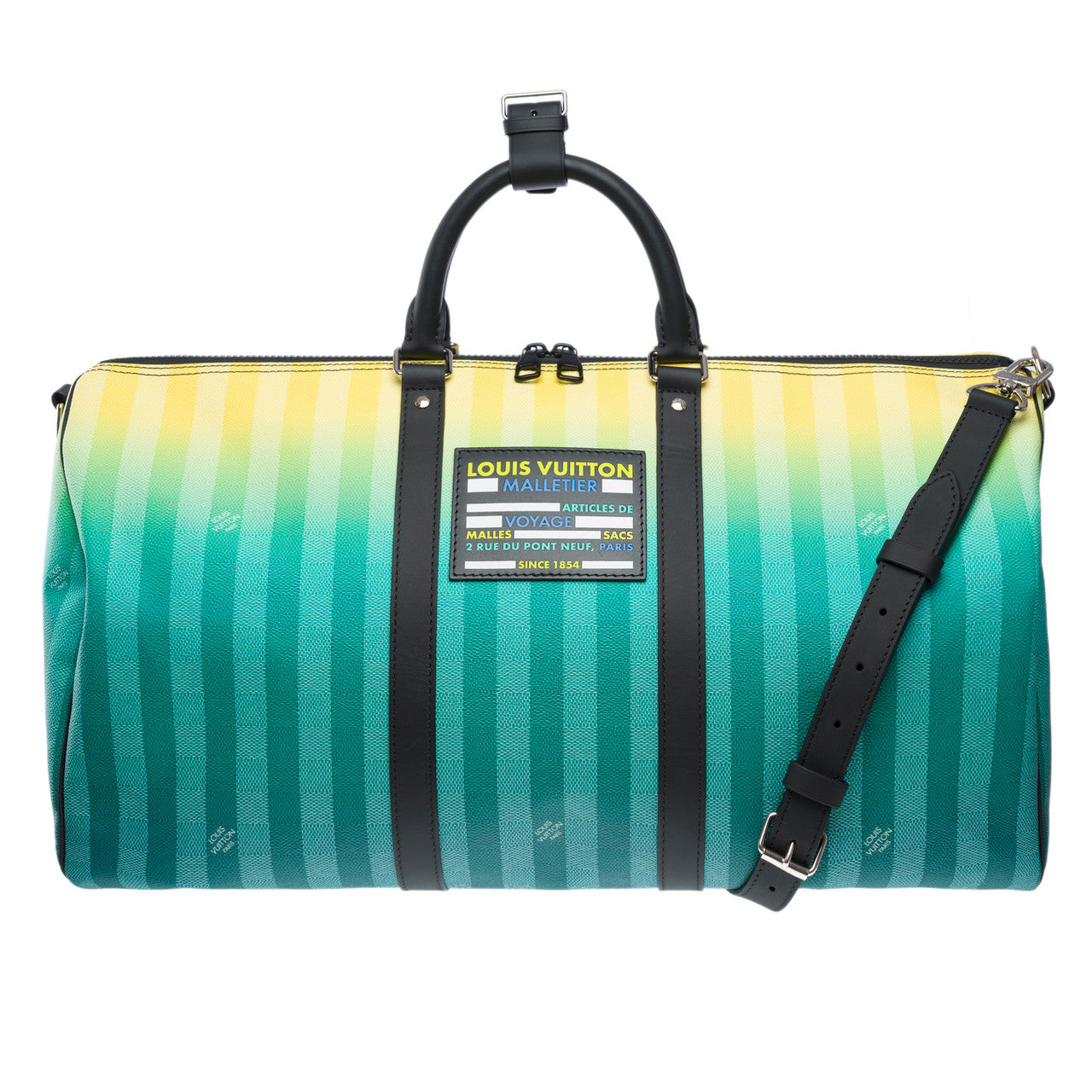 Sac LOUIS VUITTON Keepall en Toile Turquoise - 102090