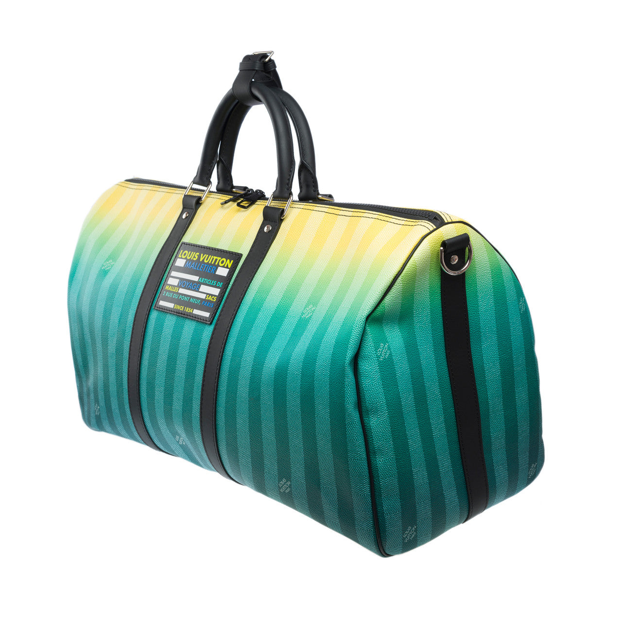 Sac LOUIS VUITTON Keepall en Toile Turquoise - 102090