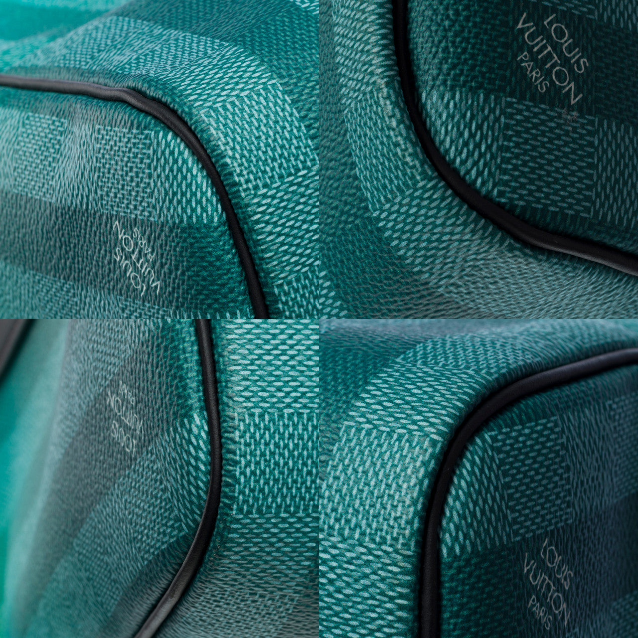Sac LOUIS VUITTON Keepall en Toile Turquoise - 102090
