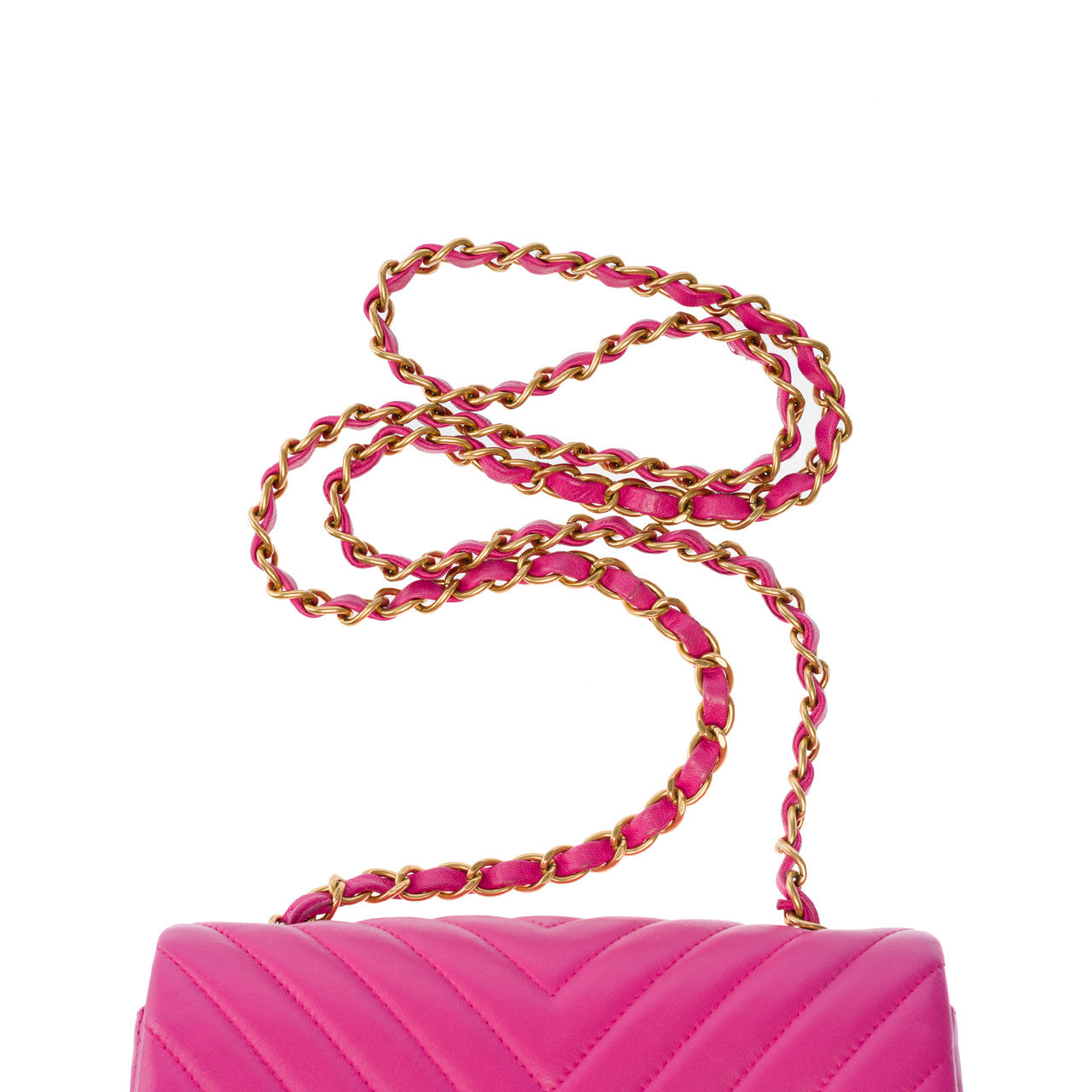 Sac CHANEL Timeless/Classique en Cuir Rose - 102117