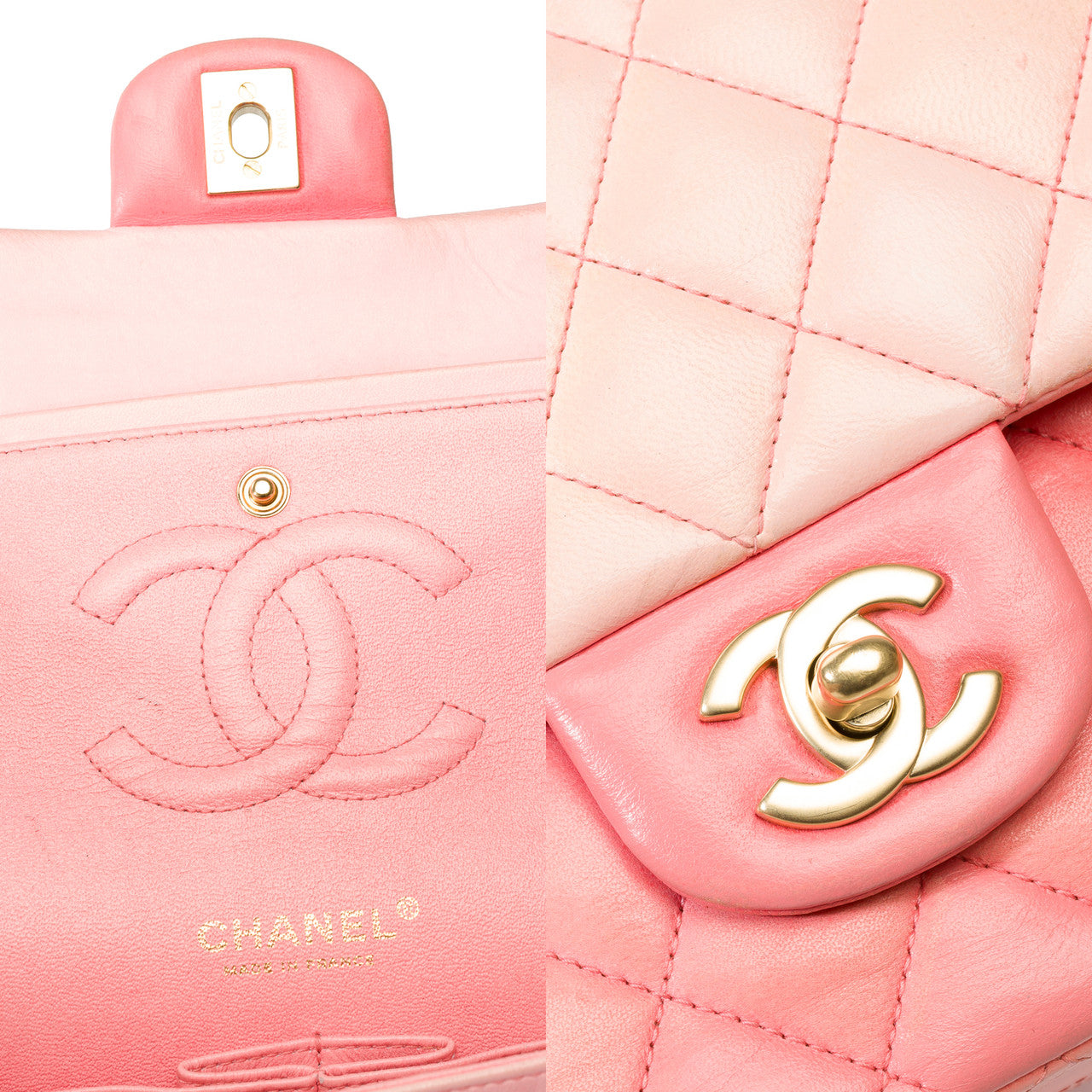Sac CHANEL Timeless/Classique en Cuir Rose - 101965