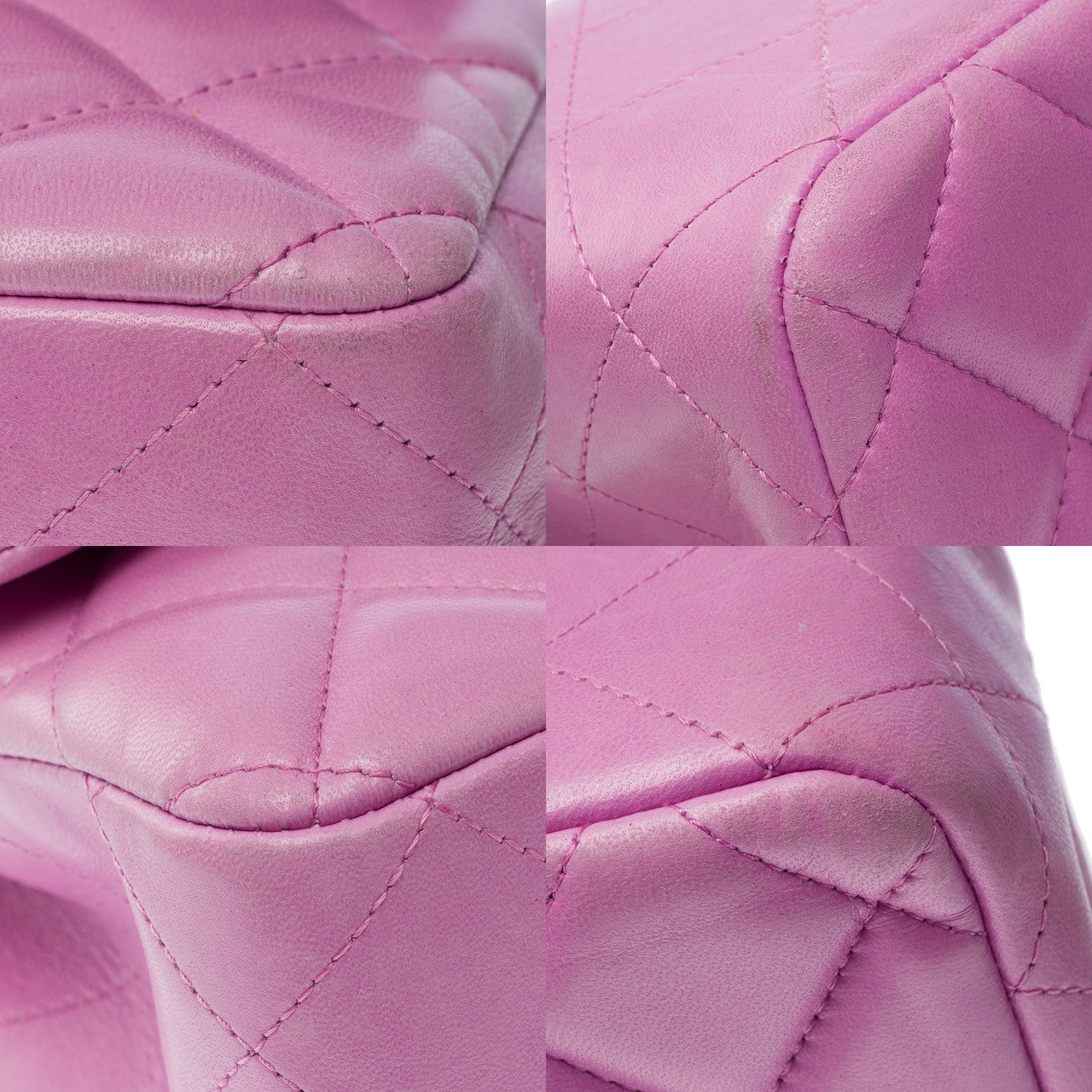 Sac CHANEL Timeless/Classique en Cuir Violet - 101963