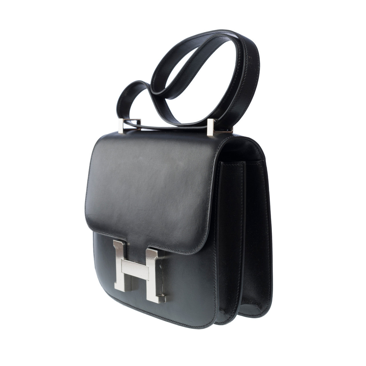Sac HERMES Constance en Cuir Noir - 102148