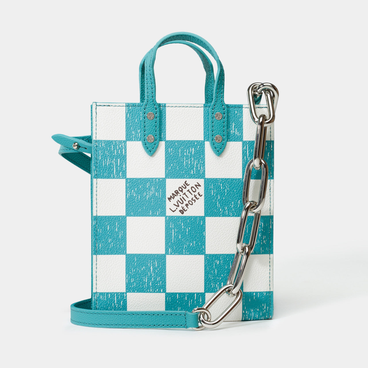 Sac LOUIS VUITTON Plat en Cuir Bleu - 102143