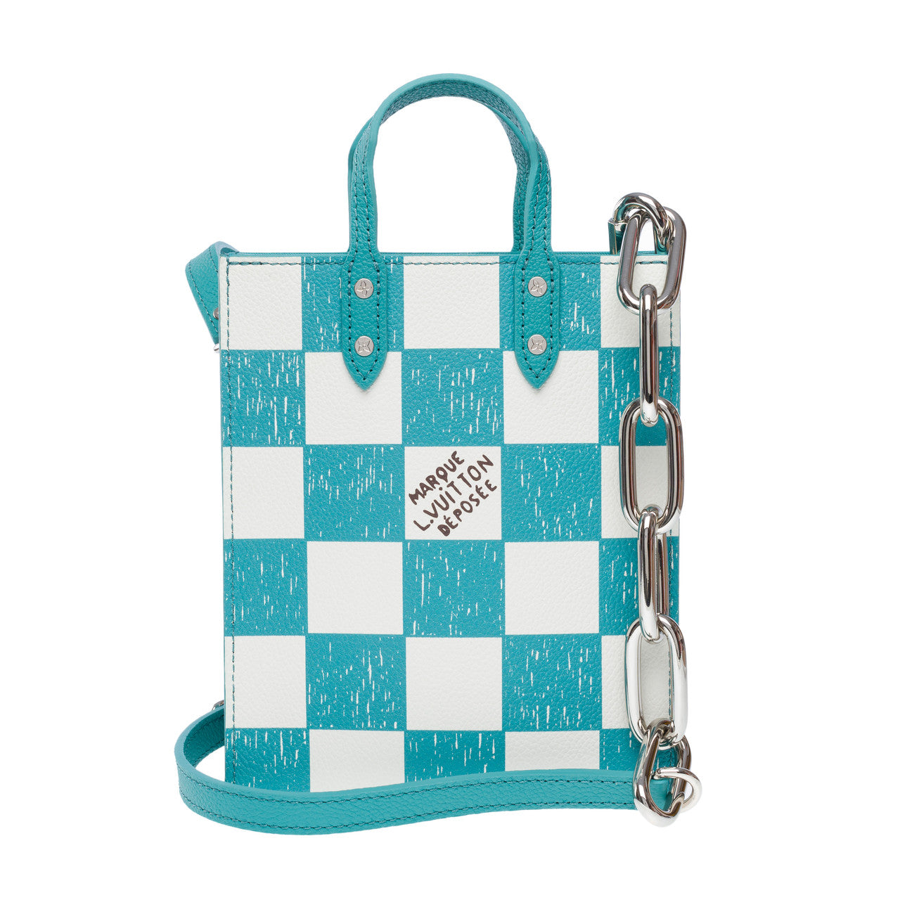 Sac LOUIS VUITTON Plat en Cuir Bleu - 102143