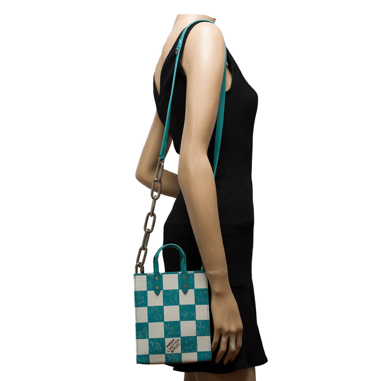 Sac LOUIS VUITTON Plat en Cuir Bleu - 102143