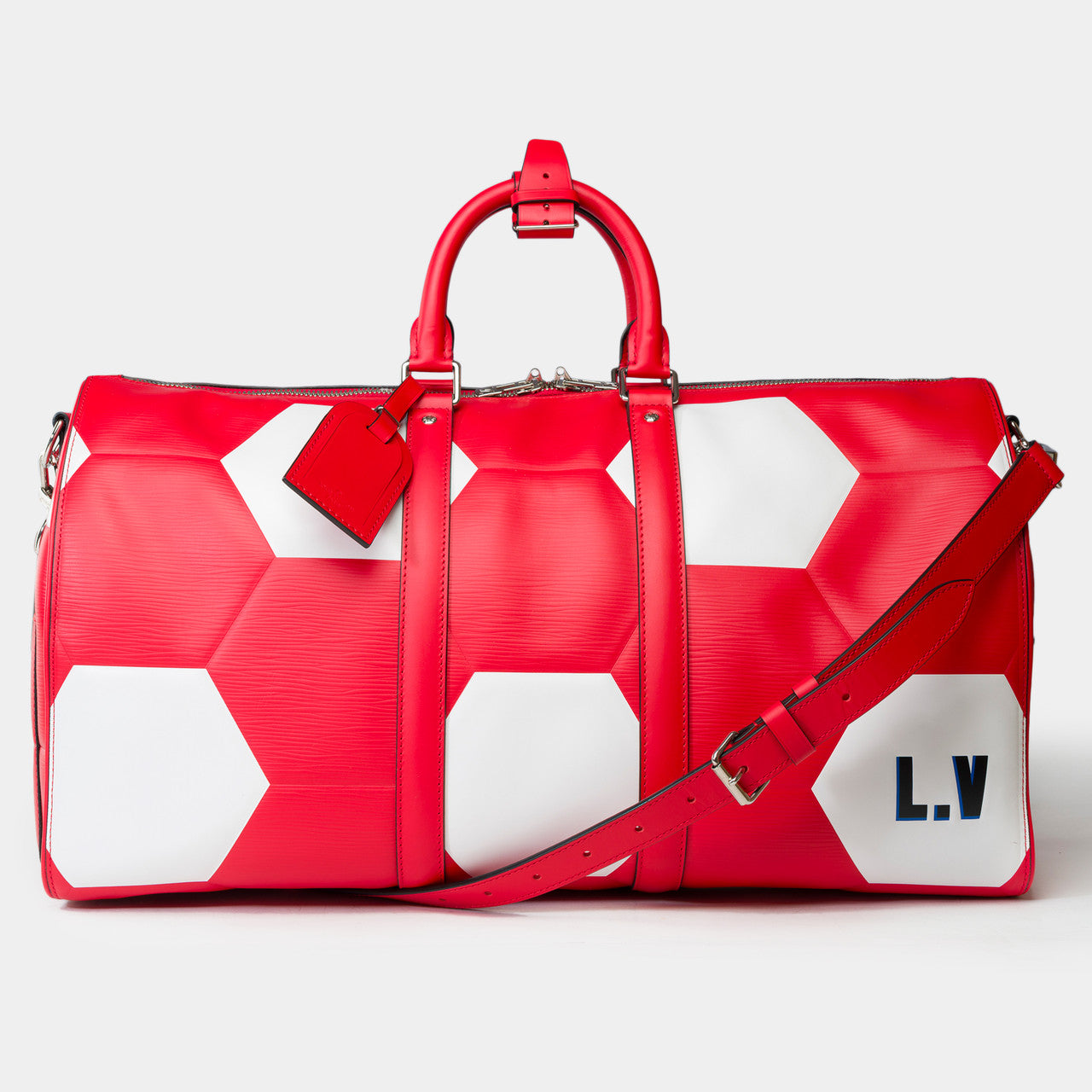 Sac LOUIS VUITTON Keepall en Cuir Rouge - 102180