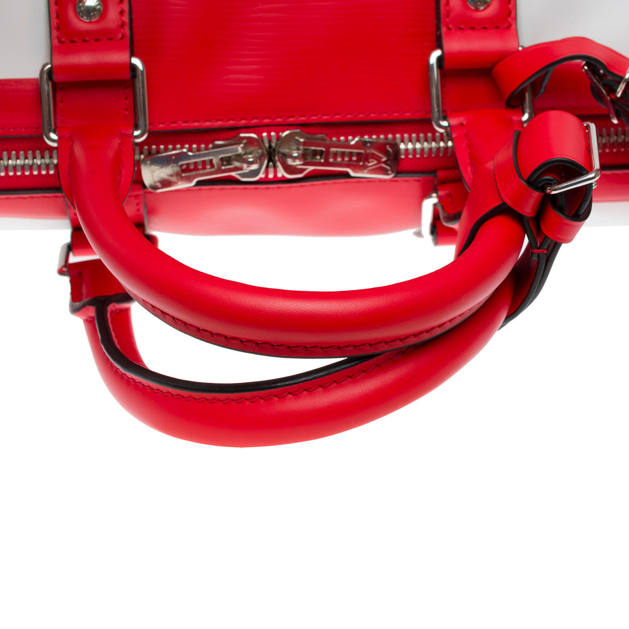 Sac LOUIS VUITTON Keepall en Cuir Rouge - 102180