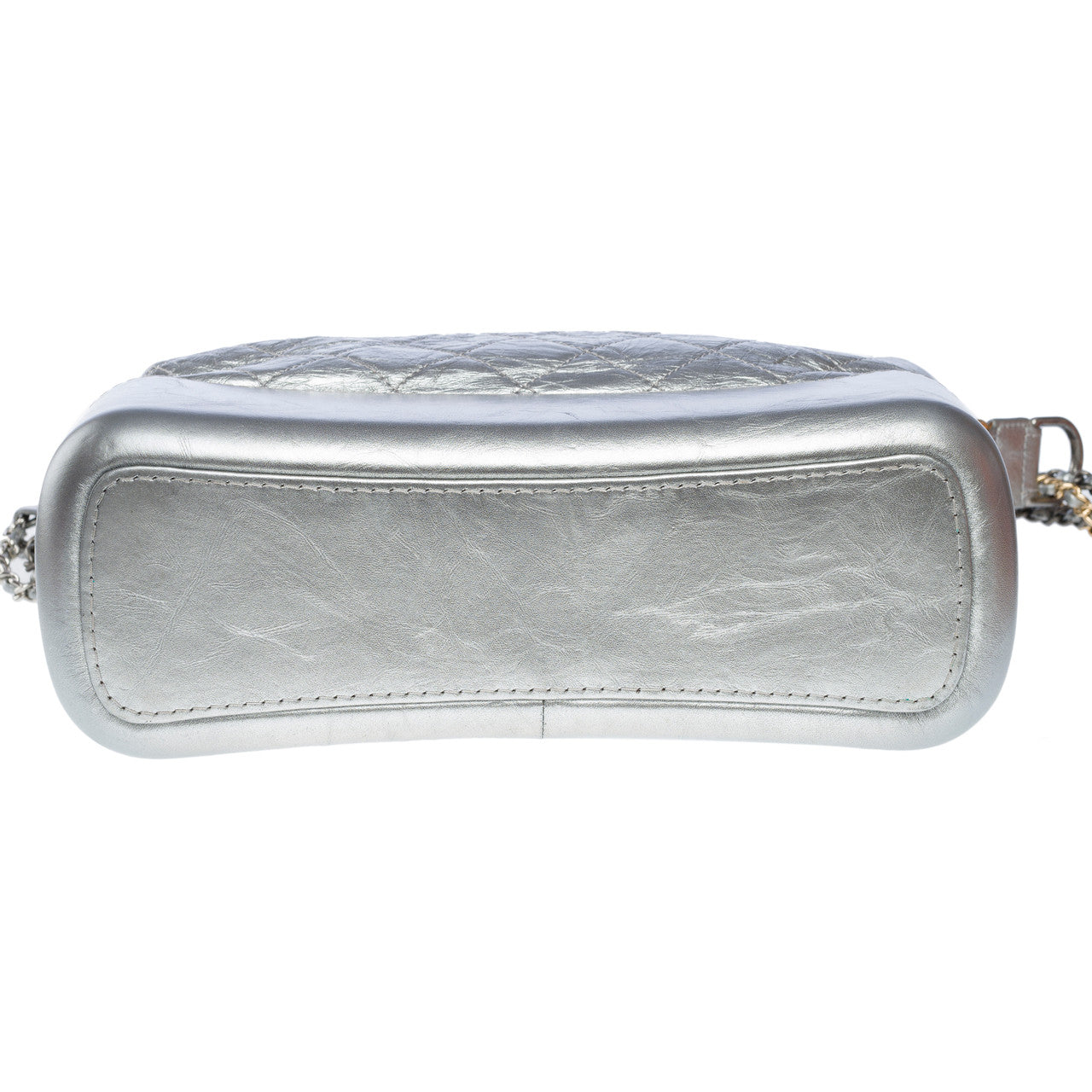Sac CHANEL Gabrielle en Cuir Argent - 102196