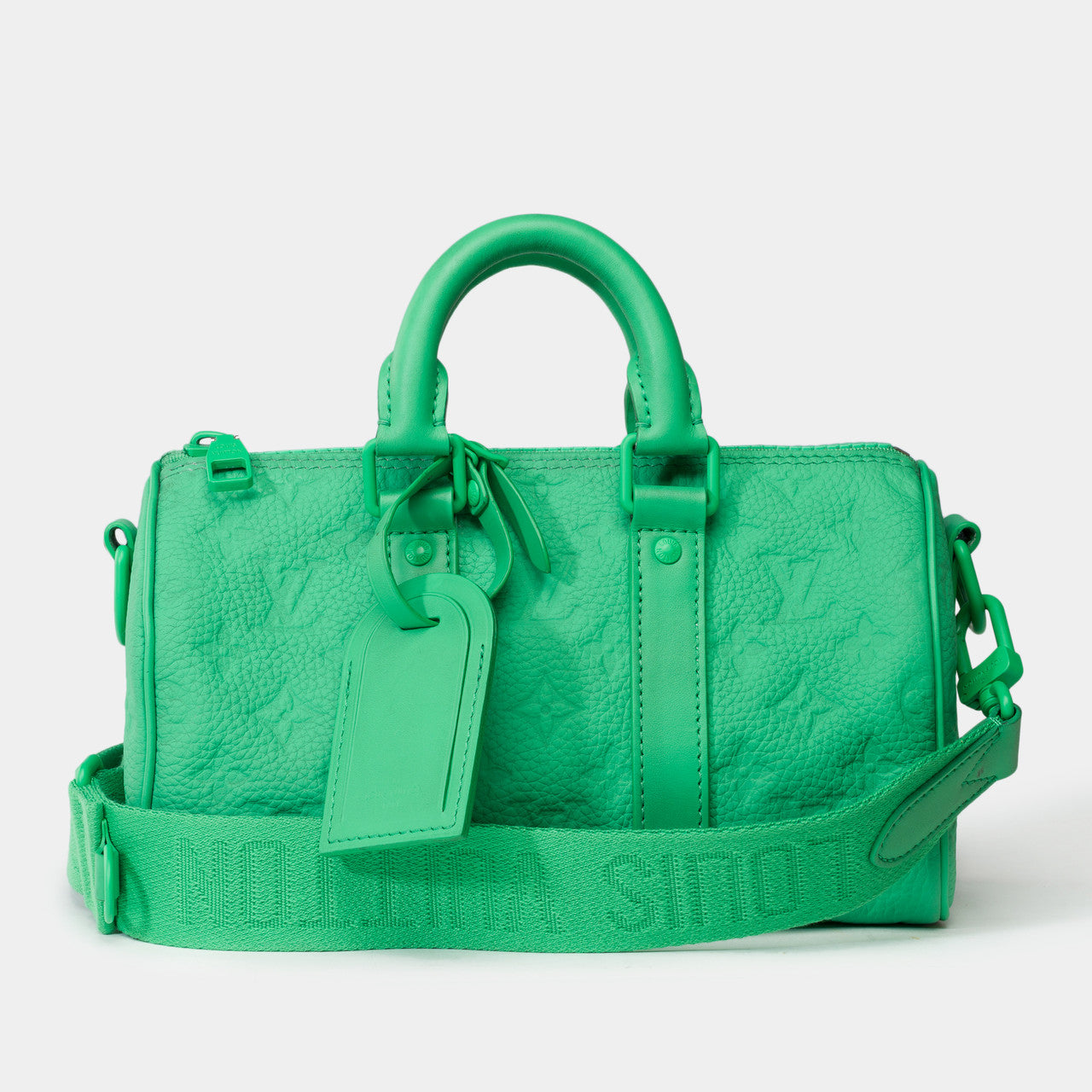 Sac LOUIS VUITTON Keepall en Cuir Vert - 102181