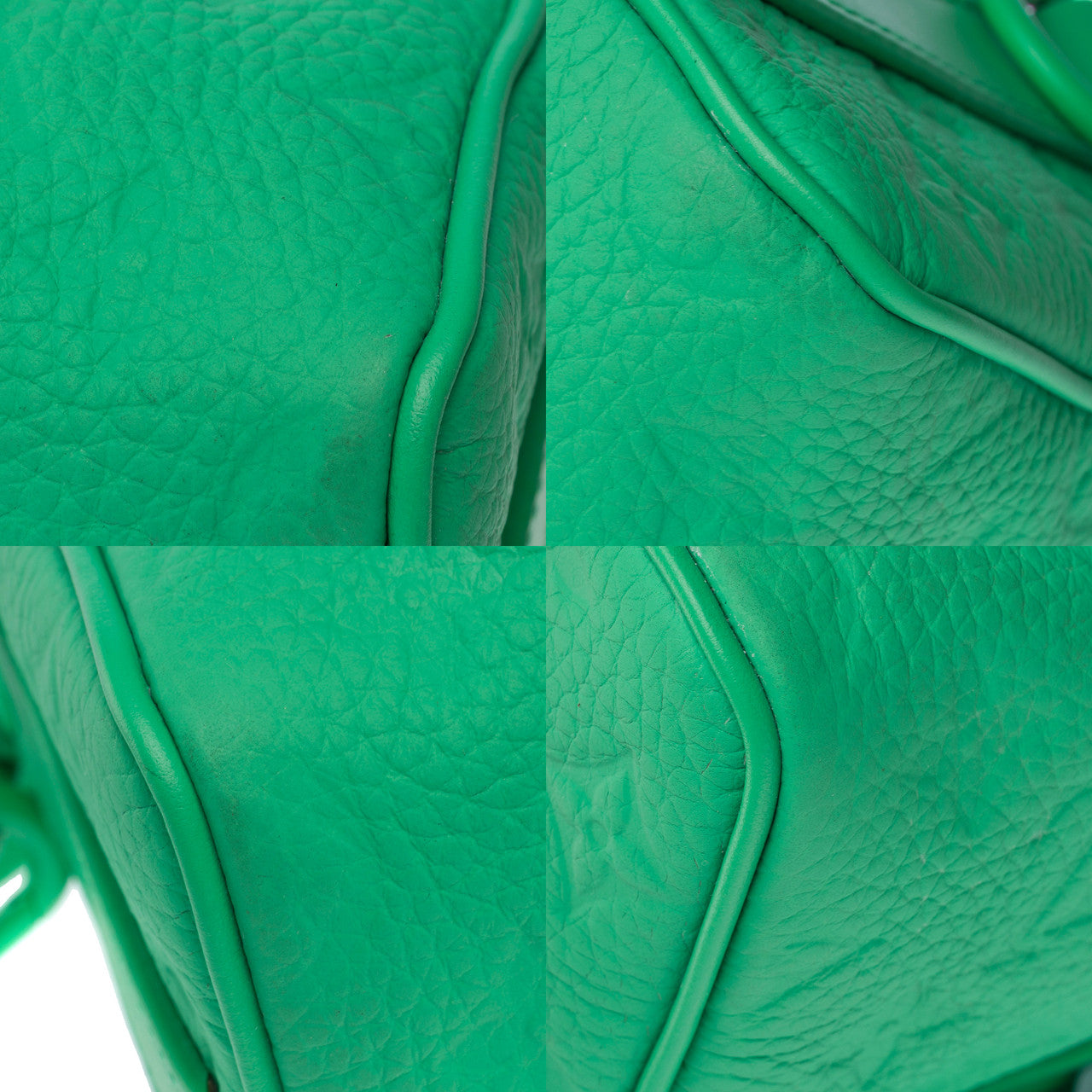 Sac LOUIS VUITTON Keepall en Cuir Vert - 102181
