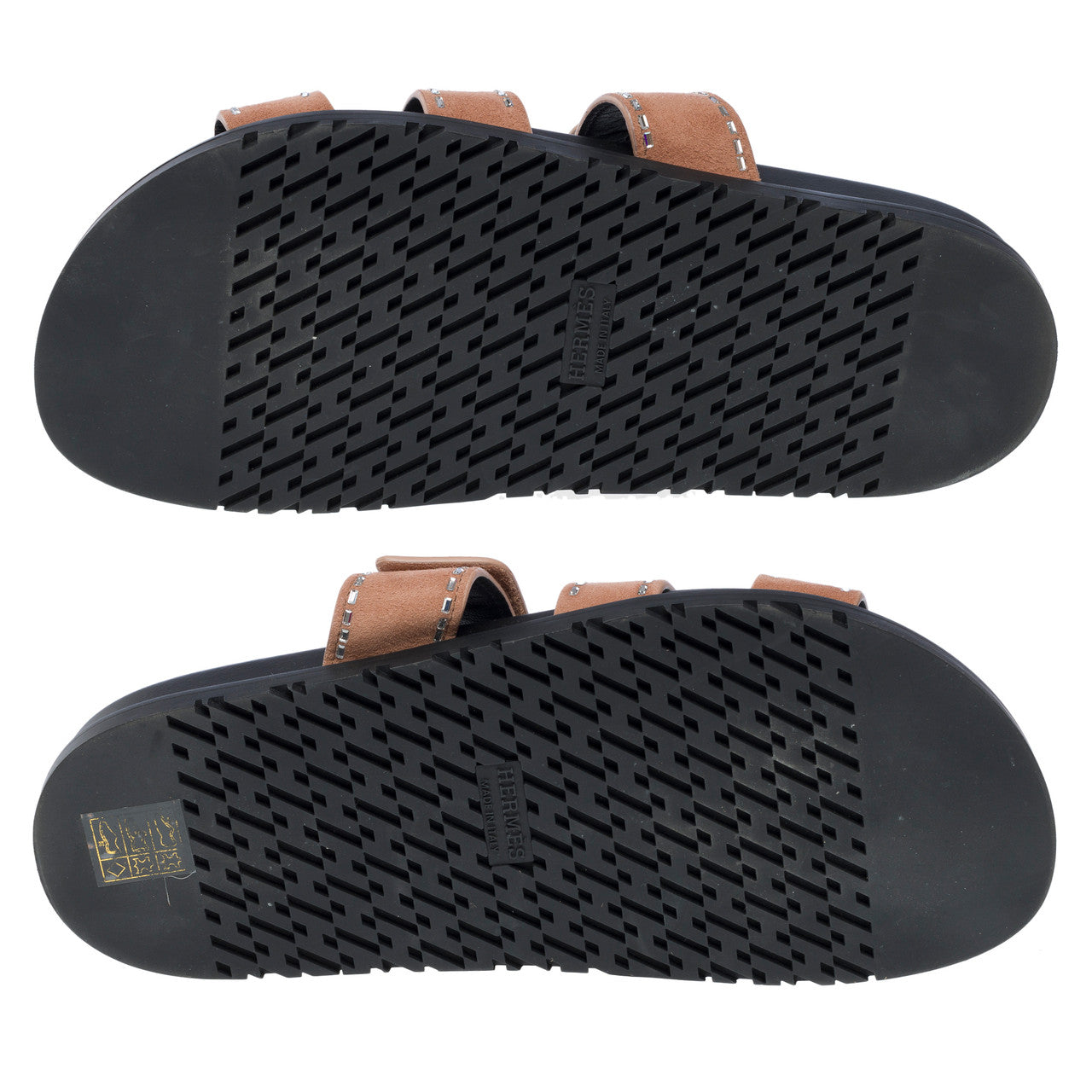 Chaussure HERMES Chypre en Velours Marron - 102218