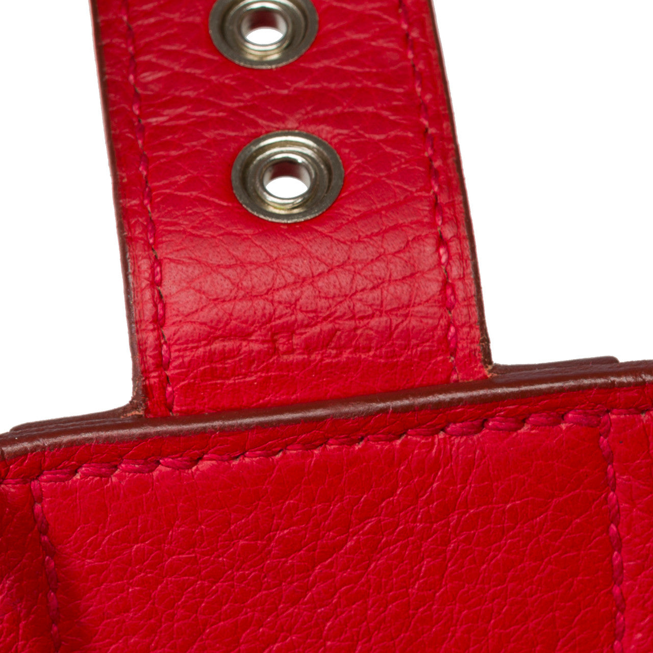 Sac HERMES Sac a depeches en Cuir Rouge - 102192