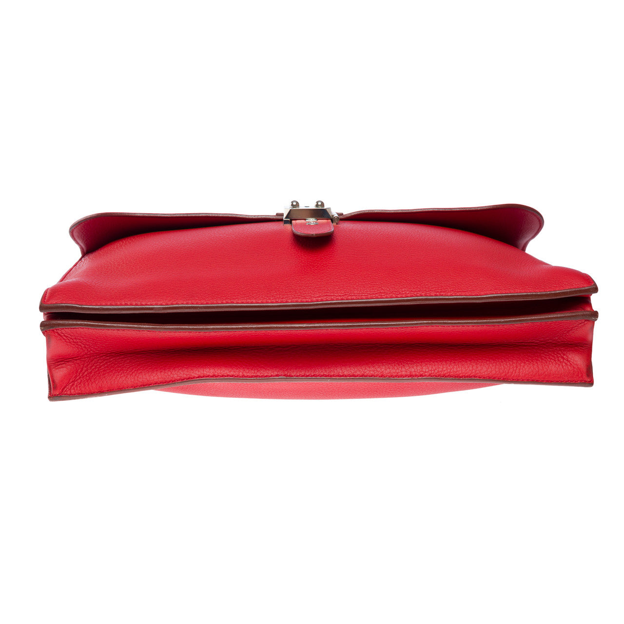 Sac HERMES Sac a depeches en Cuir Rouge - 102192