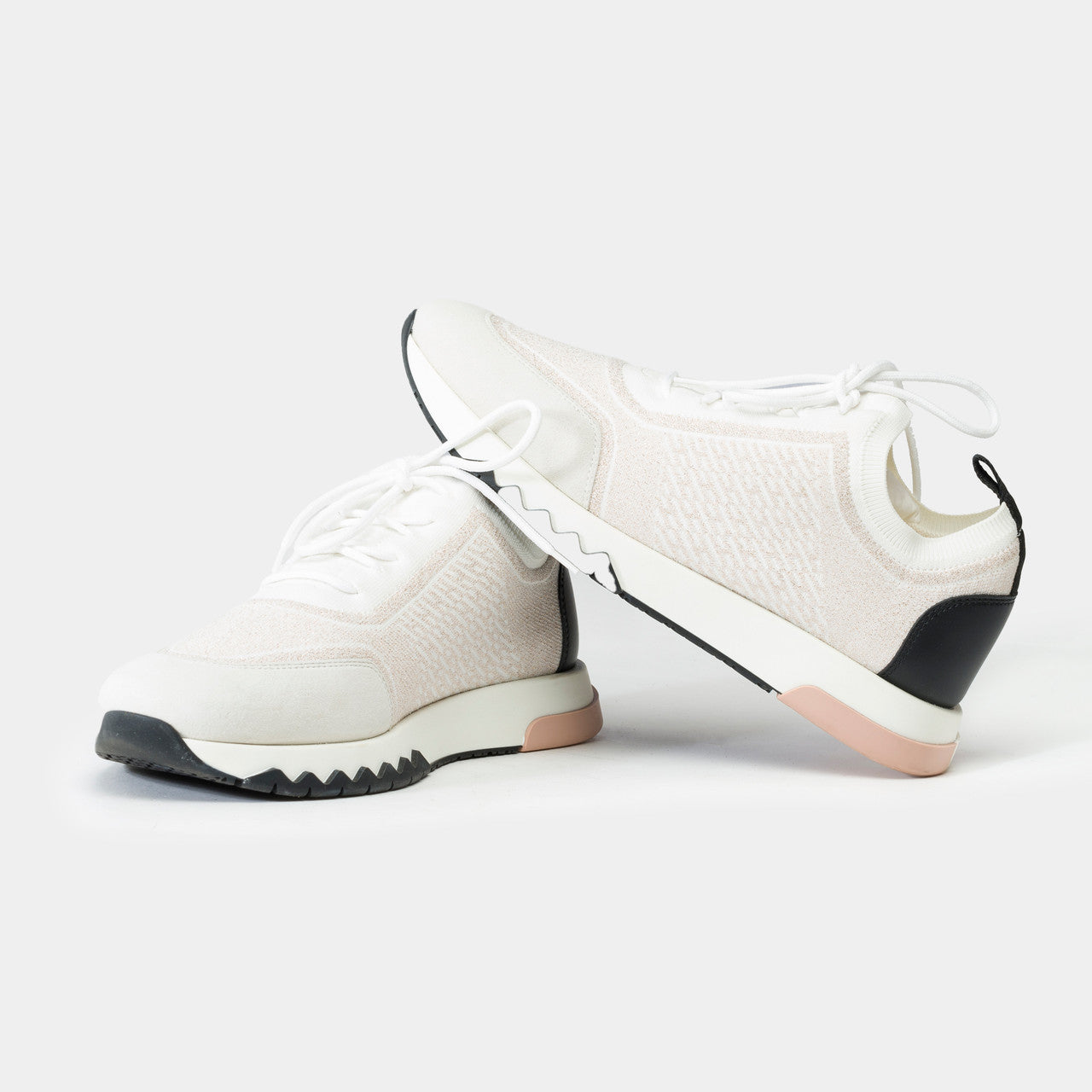 Chaussure HERMES en Tweed Blanc - 102211