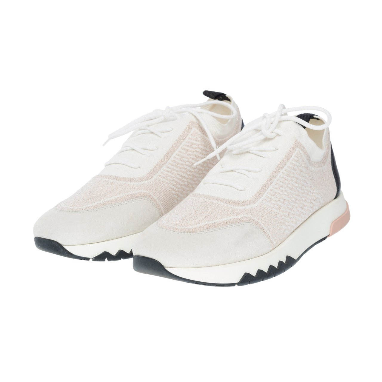 Chaussure HERMES en Tweed Blanc - 102211