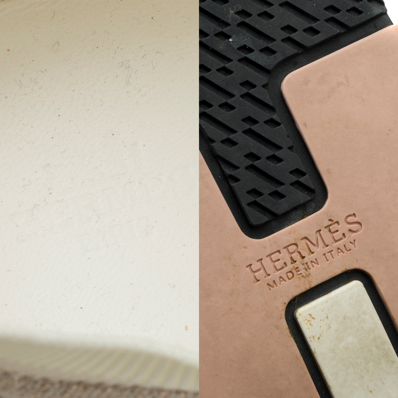 Chaussure HERMES en Tweed Blanc - 102211