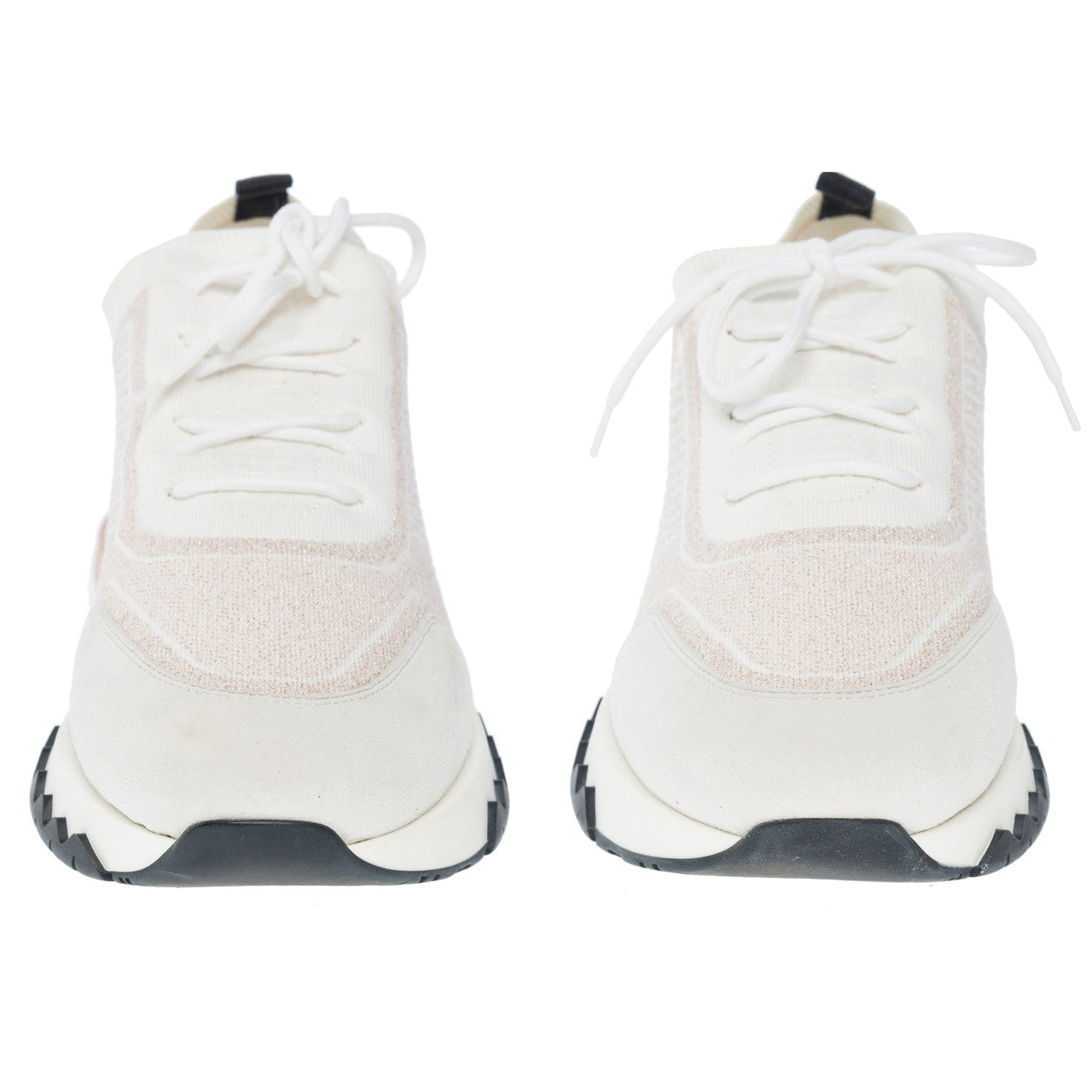 Chaussure HERMES en Tweed Blanc - 102211