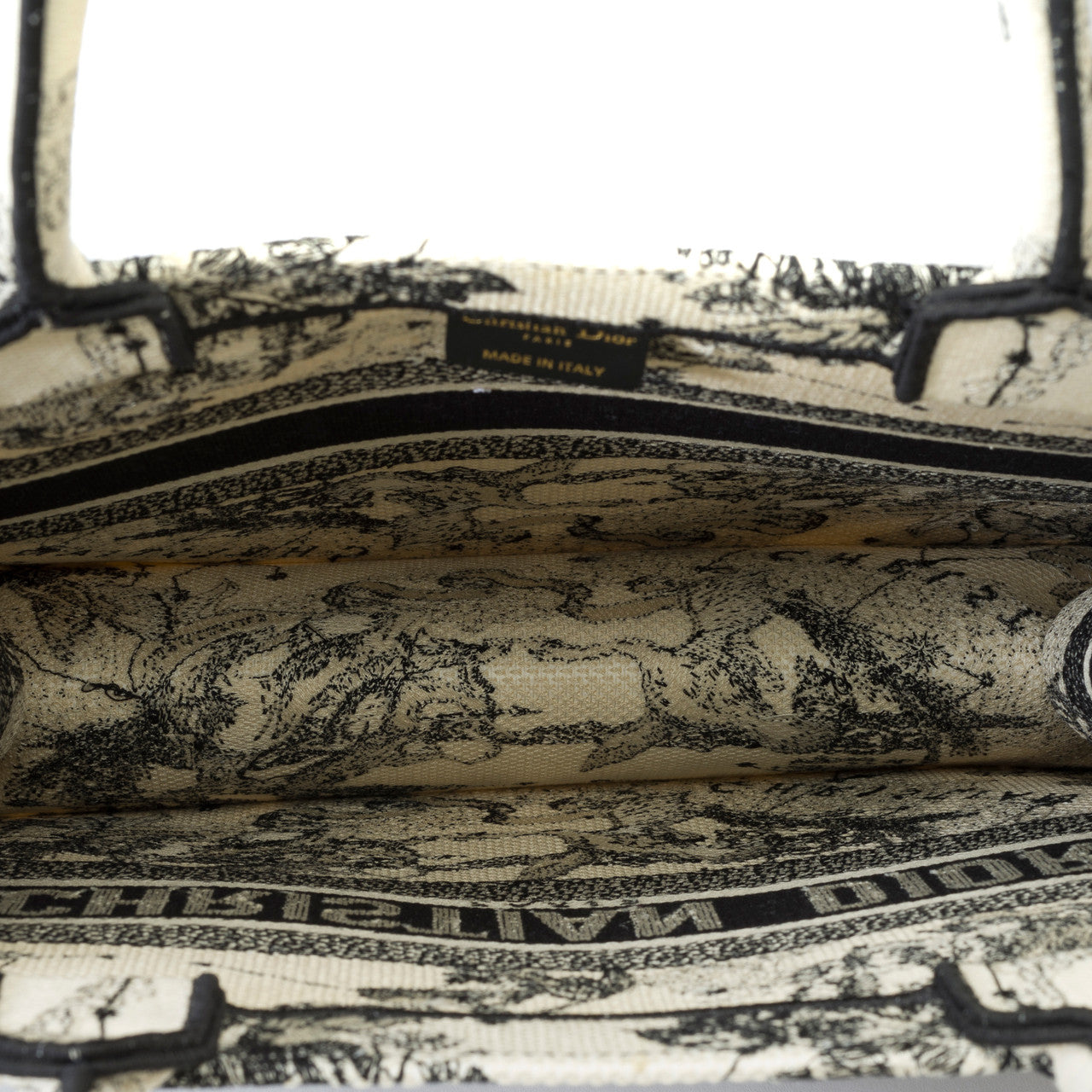 Sac DIOR Book Tote en Toile Blanc - 102258