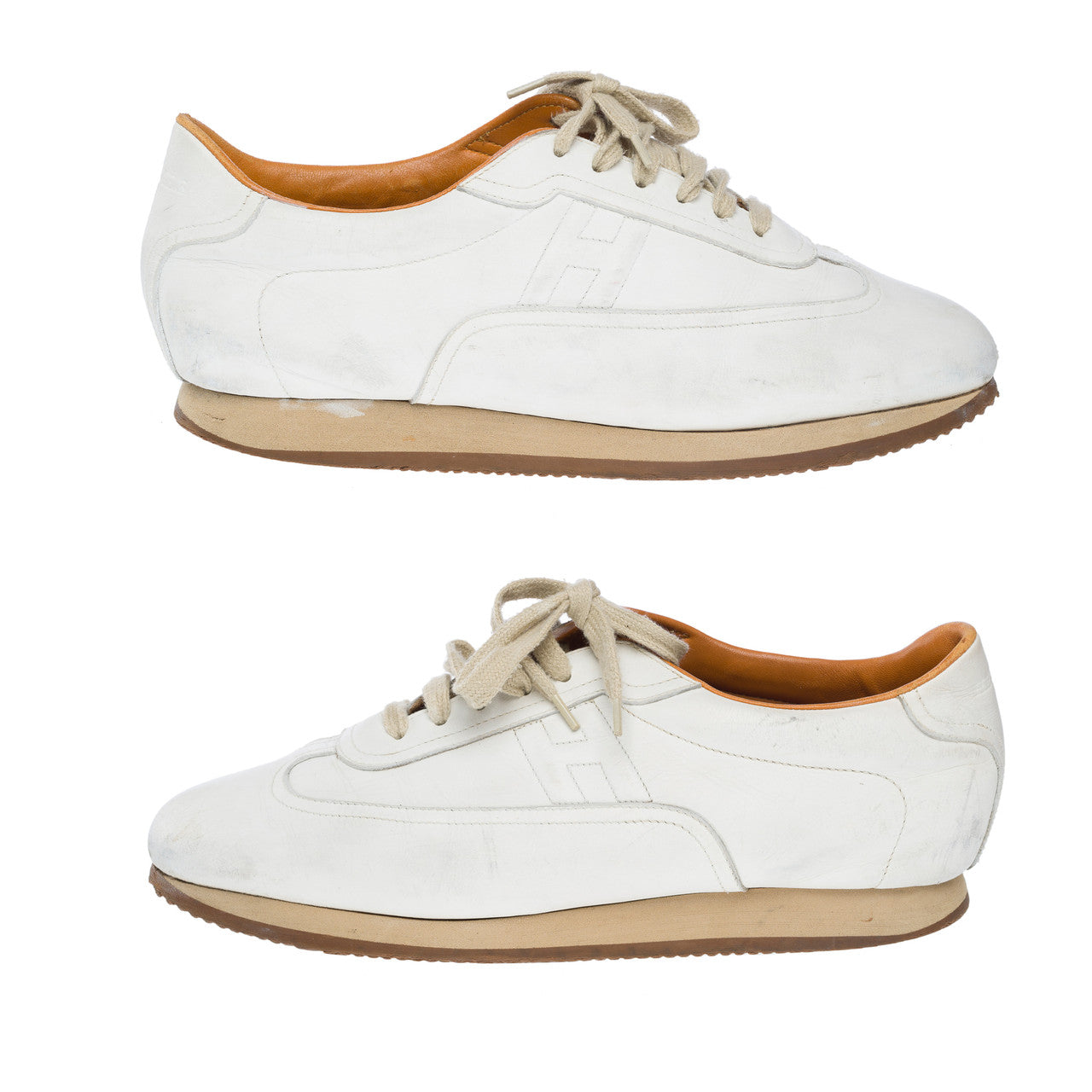 Chaussure HERMES en Cuir Blanc - 102212