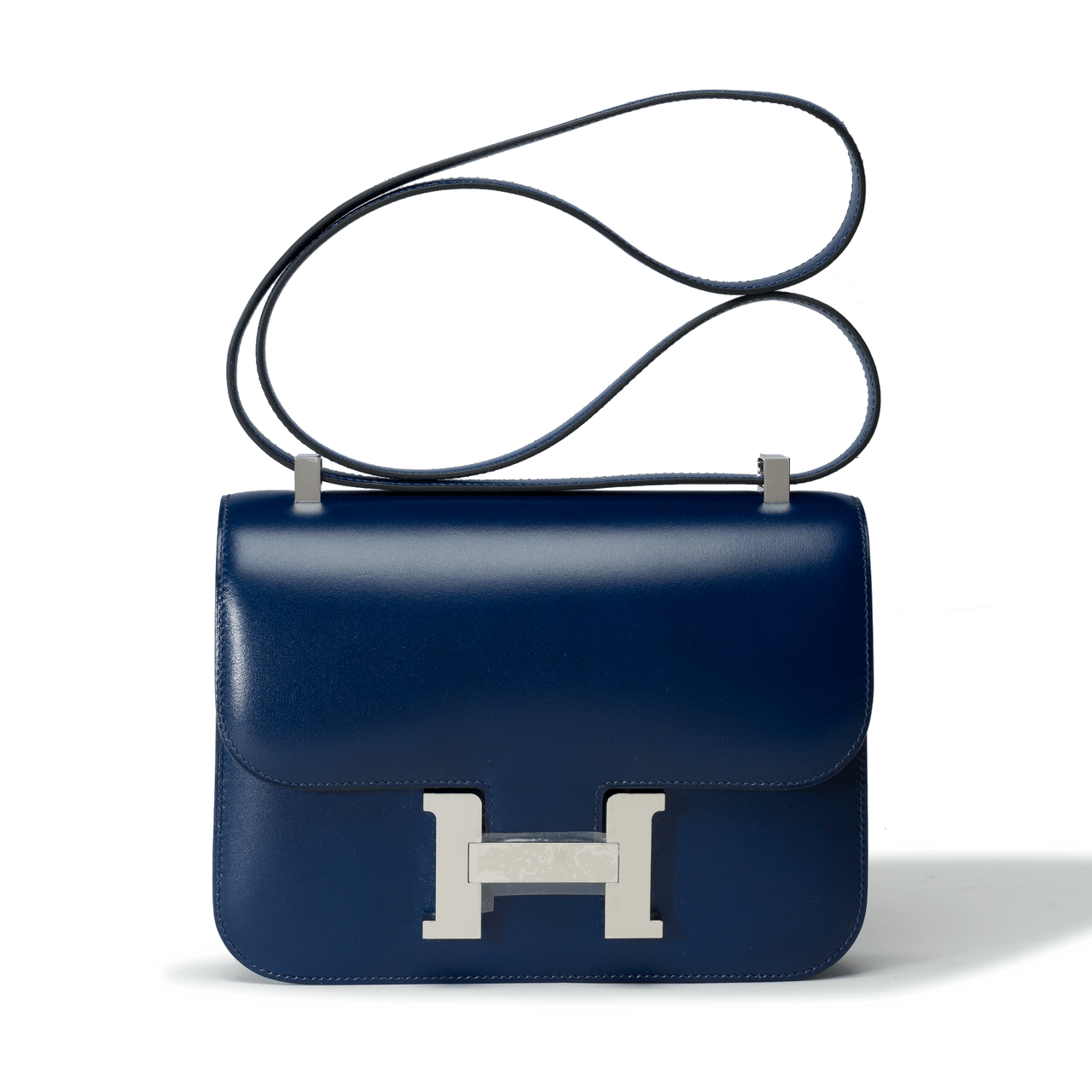 Sac HERMES Constance en Cuir Bleu - 102275