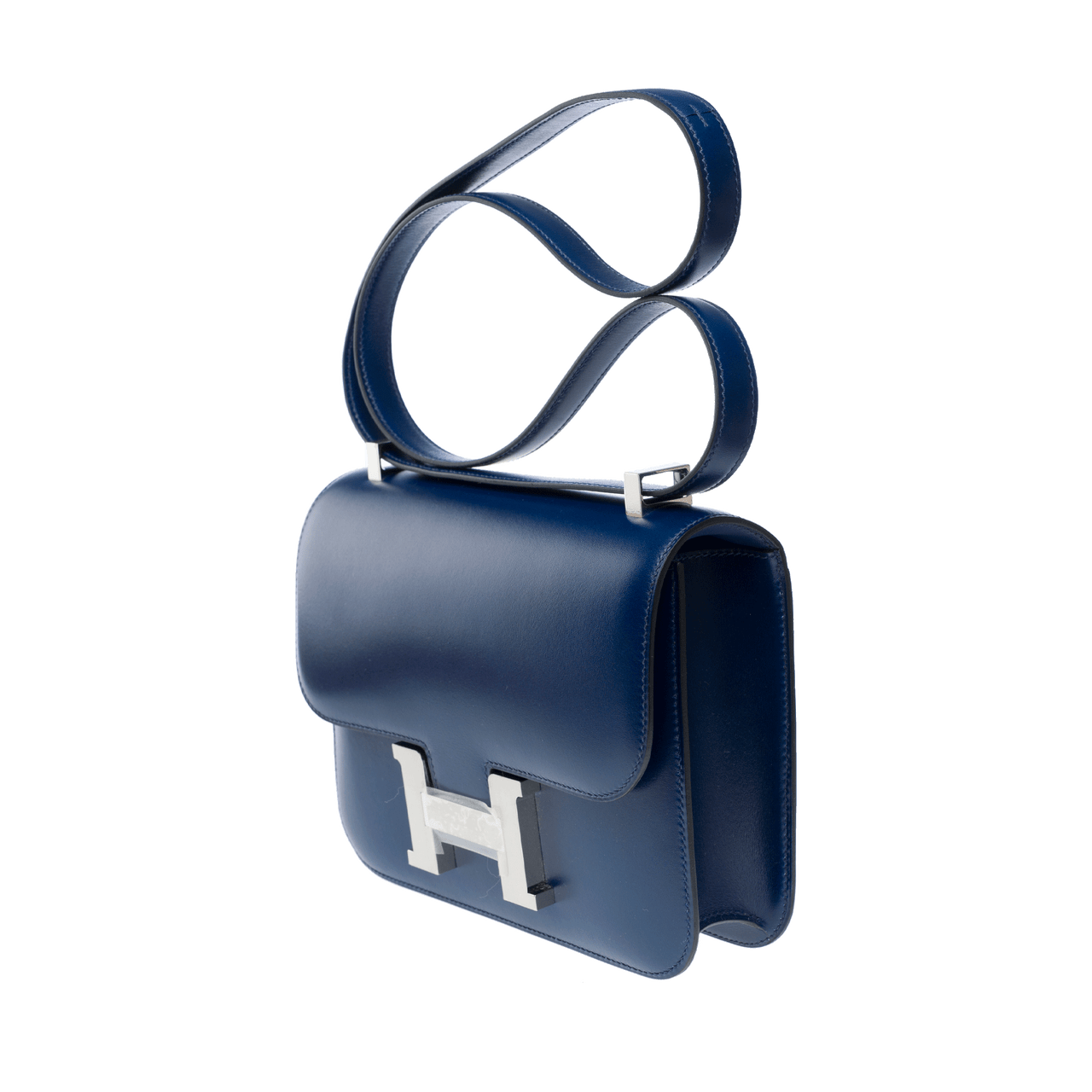 Sac HERMES Constance en Cuir Bleu - 102275