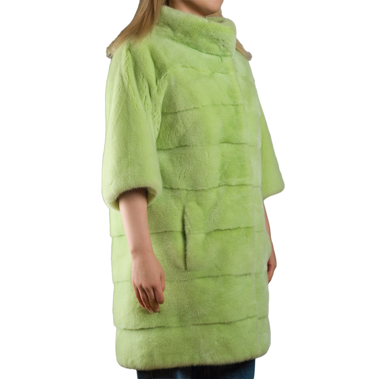 Vêtement NON SIGNE / UNSIGNED en Fourrure Vert - 102234