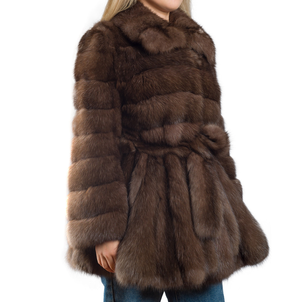 Vêtement NON SIGNE / UNSIGNED en Fourrure Marron - 102233