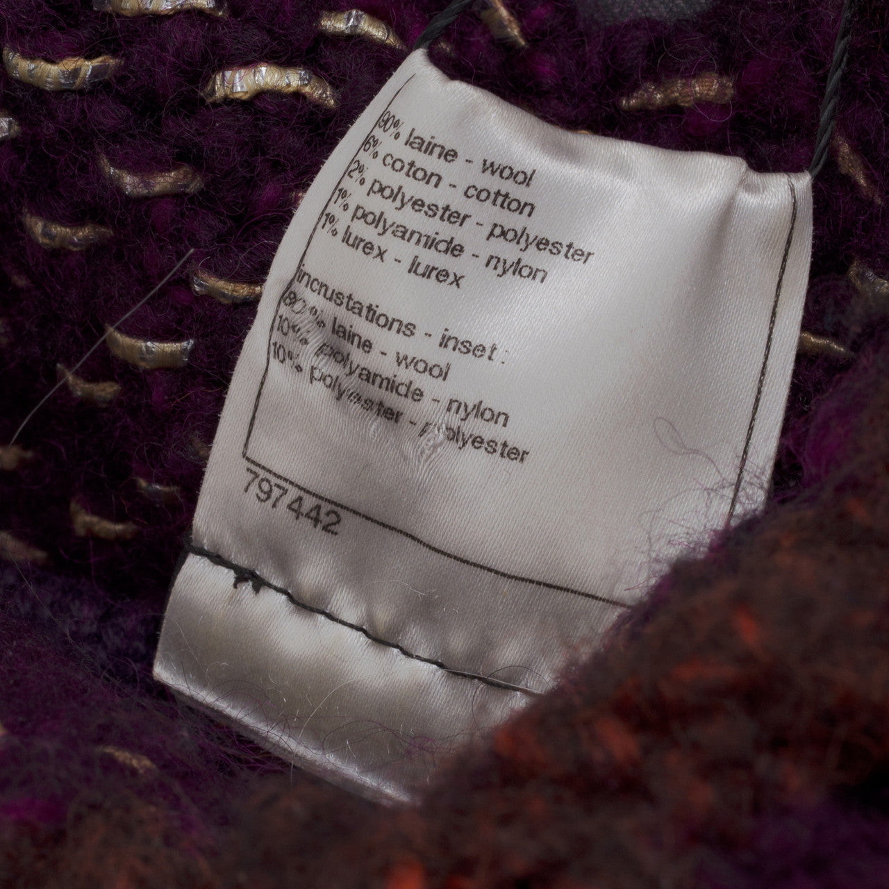 Vêtement CHANEL en Lain Violet - 102206