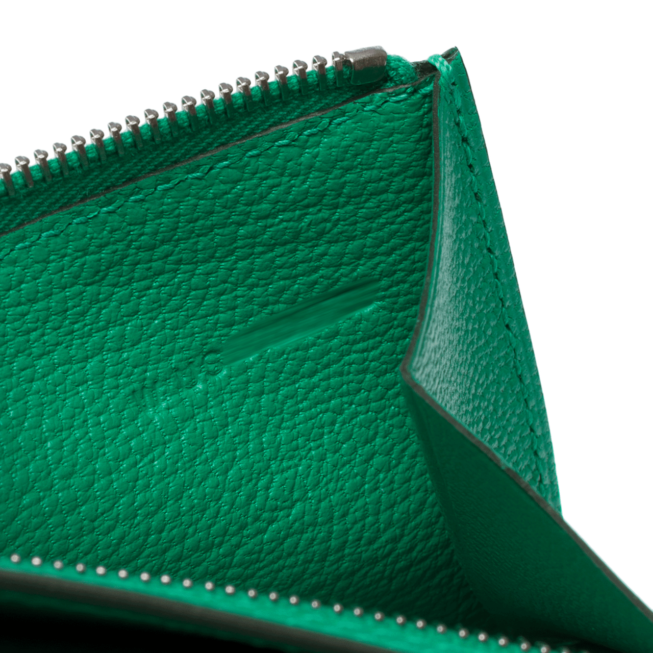 Accessoire HERMES Bearn en Cuir Vert - 102300