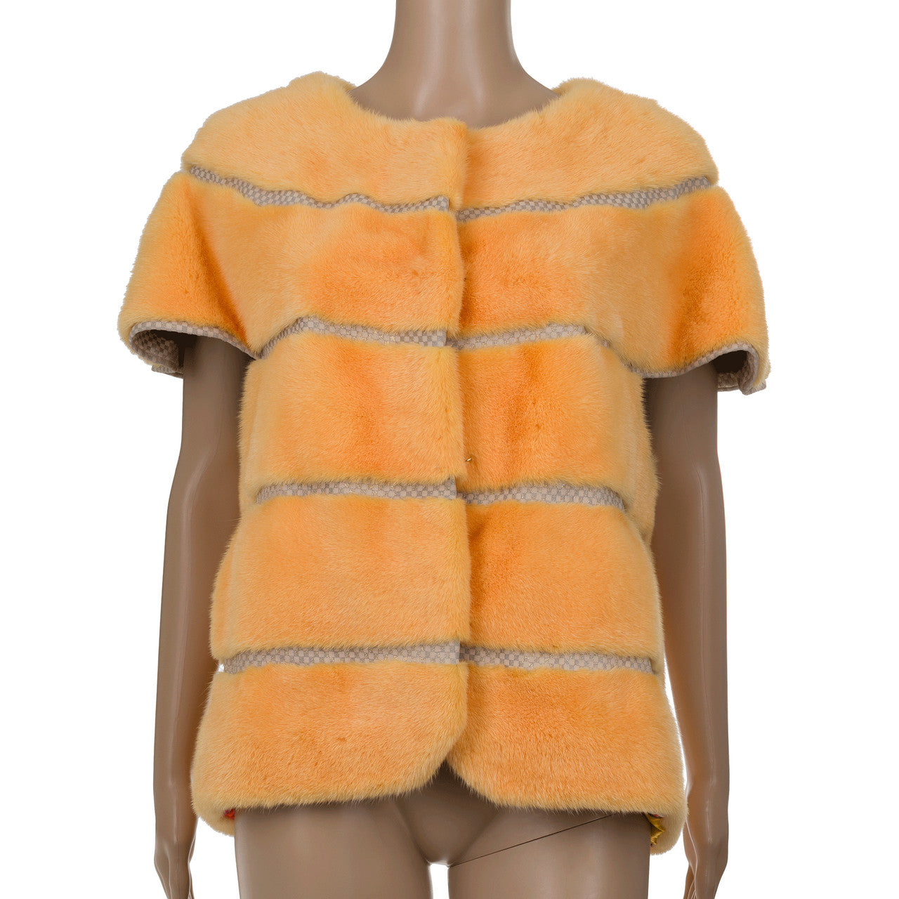 Vêtement NON SIGNE / UNSIGNED en Fourrure Orange - 102249