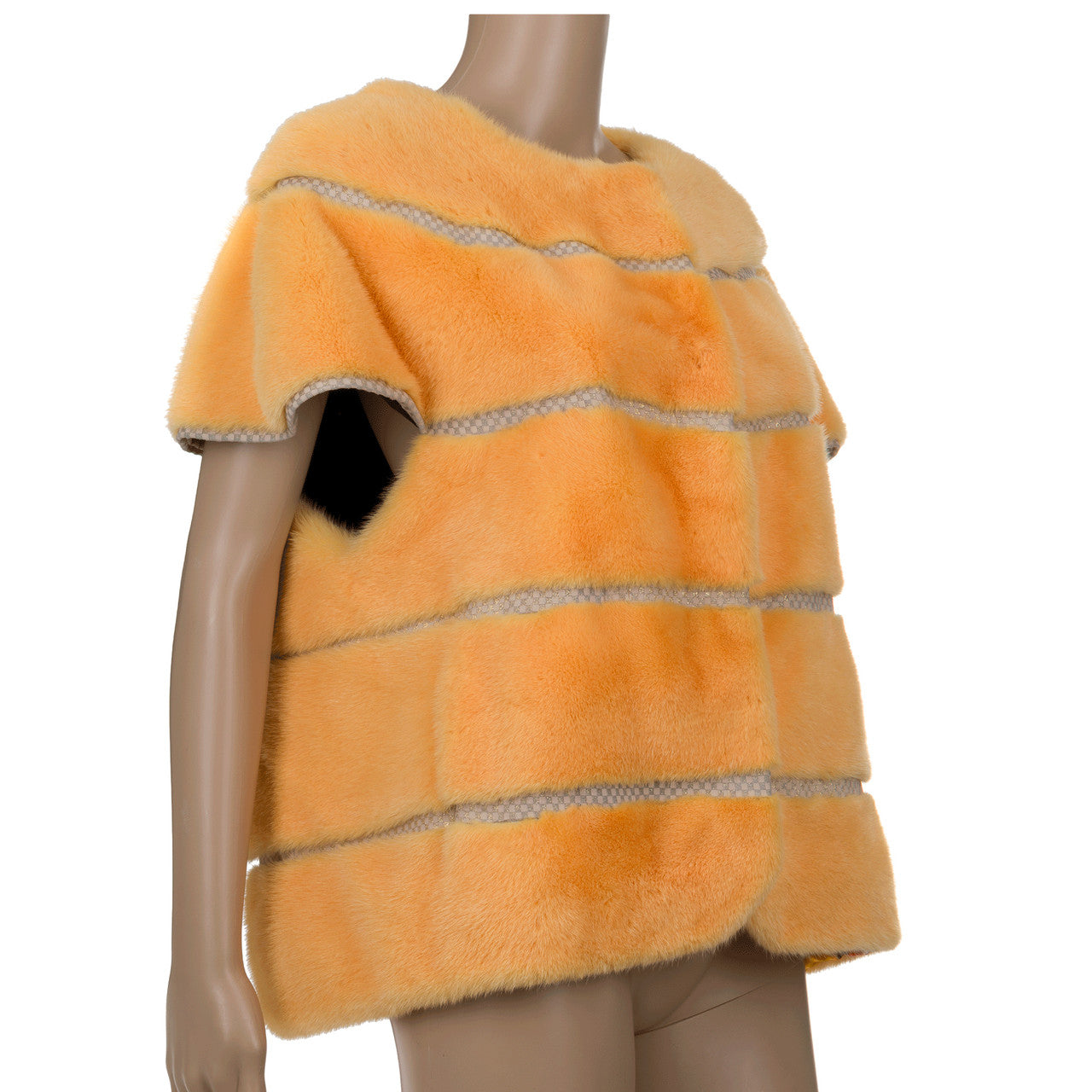 Vêtement NON SIGNE / UNSIGNED en Fourrure Orange - 102249
