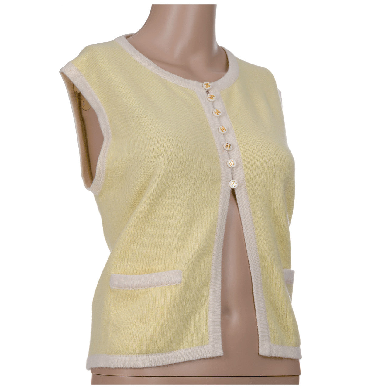 Vêtement CHANEL en Lain Jaune - 102244