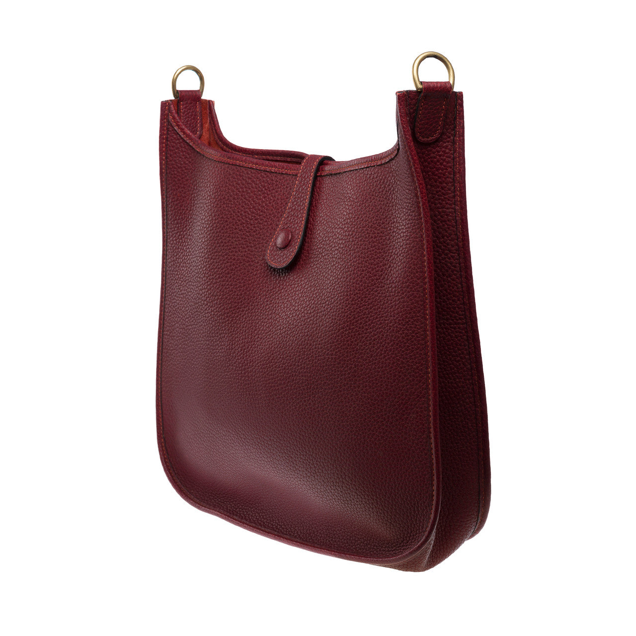 Sac HERMES Evelyne en Cuir Rouge - 102359