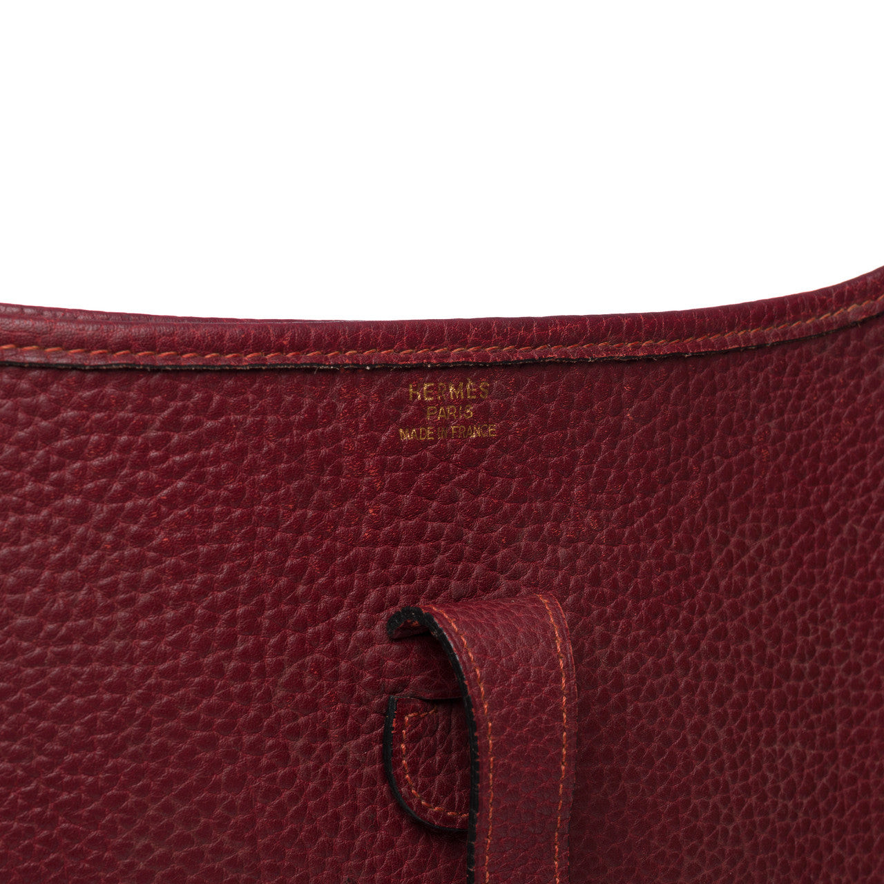 Sac HERMES Evelyne en Cuir Rouge - 102359