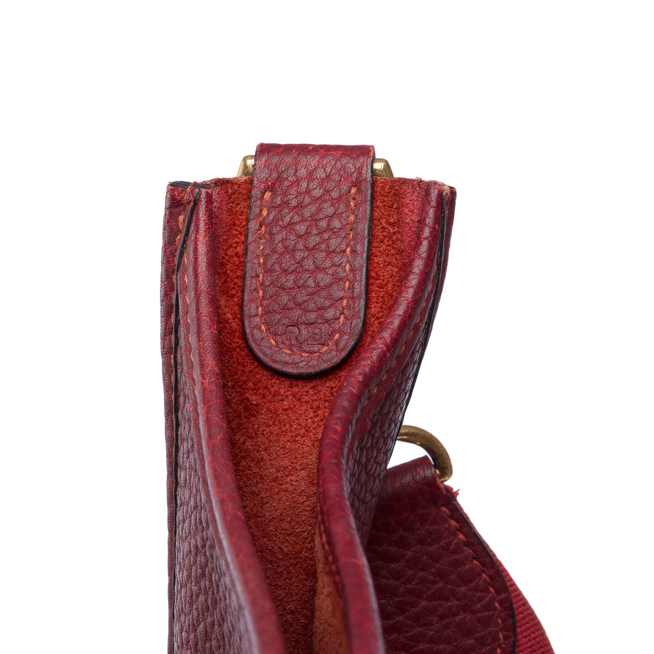 Sac HERMES Evelyne en Cuir Rouge - 102359