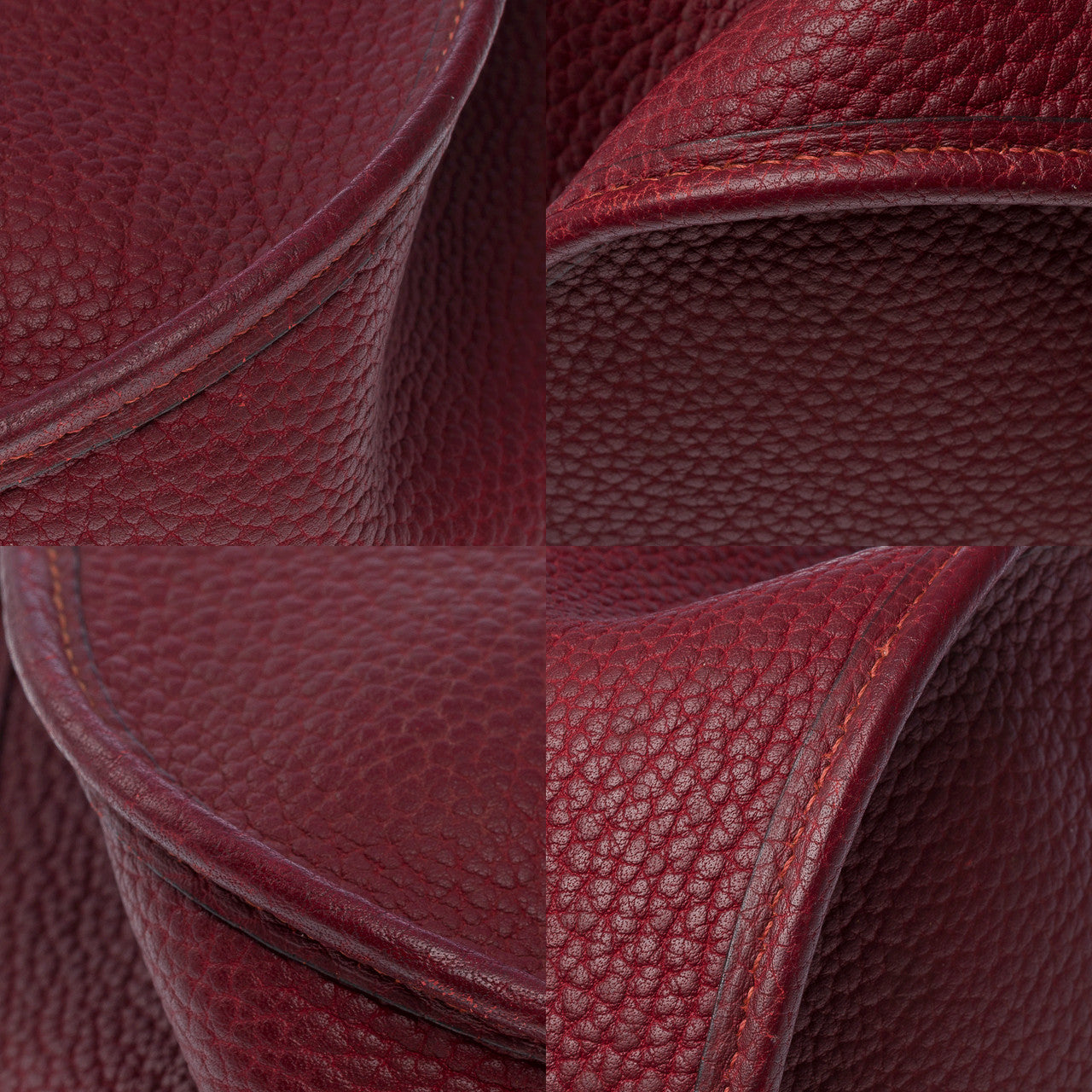 Sac HERMES Evelyne en Cuir Rouge - 102359