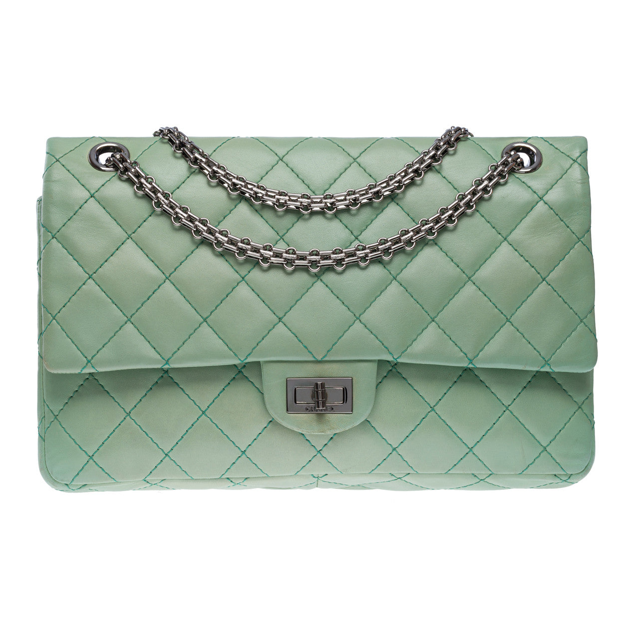 Sac CHANEL 2.55 en Cuir Vert - 102400