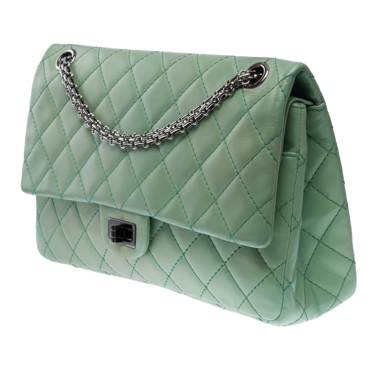 Sac CHANEL 2.55 en Cuir Vert - 102400