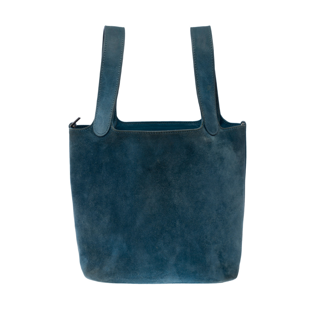 Sac HERMES Picotin en Suède Bleu - 102403
