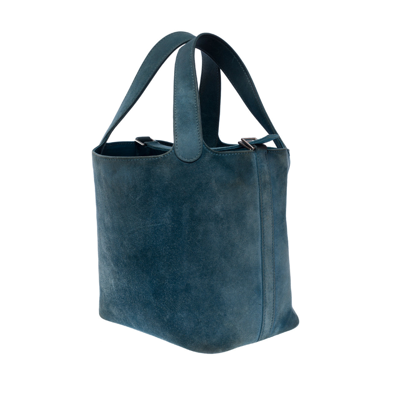 Sac HERMES Picotin en Suède Bleu - 102403