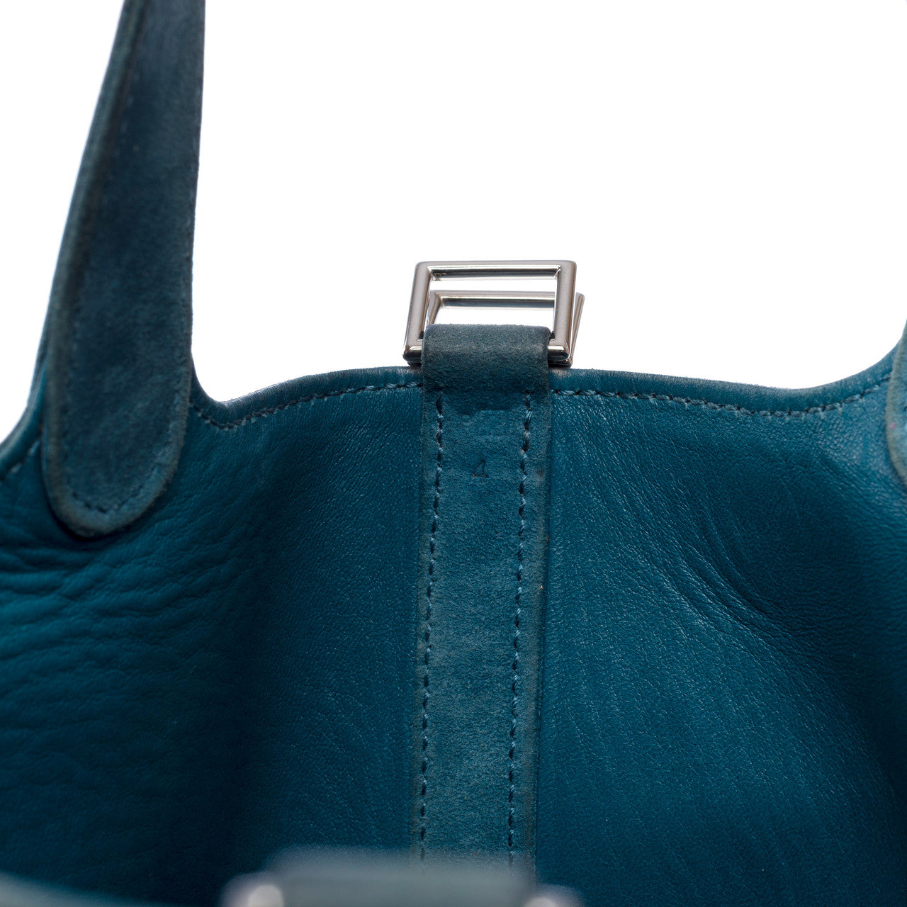 Sac HERMES Picotin en Suède Bleu - 102403