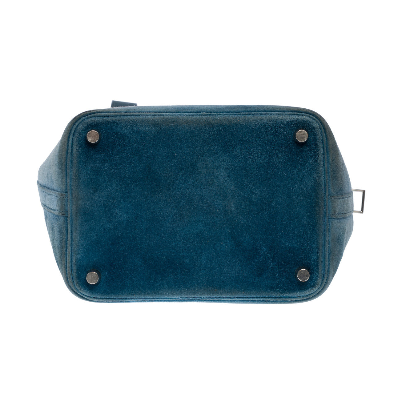 Sac HERMES Picotin en Suède Bleu - 102403