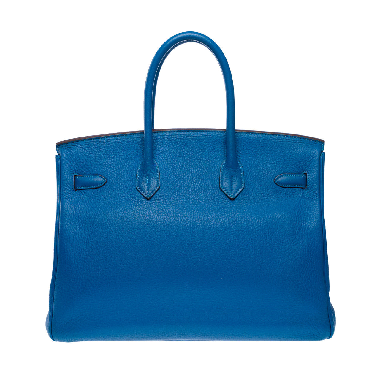 Sac HERMES Birkin 35 en Cuir Bleu - 102419