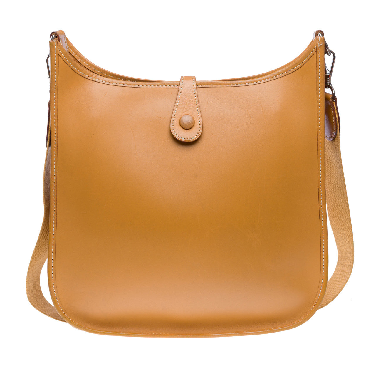 Sac HERMES Evelyne en Cuir Beige - 102187