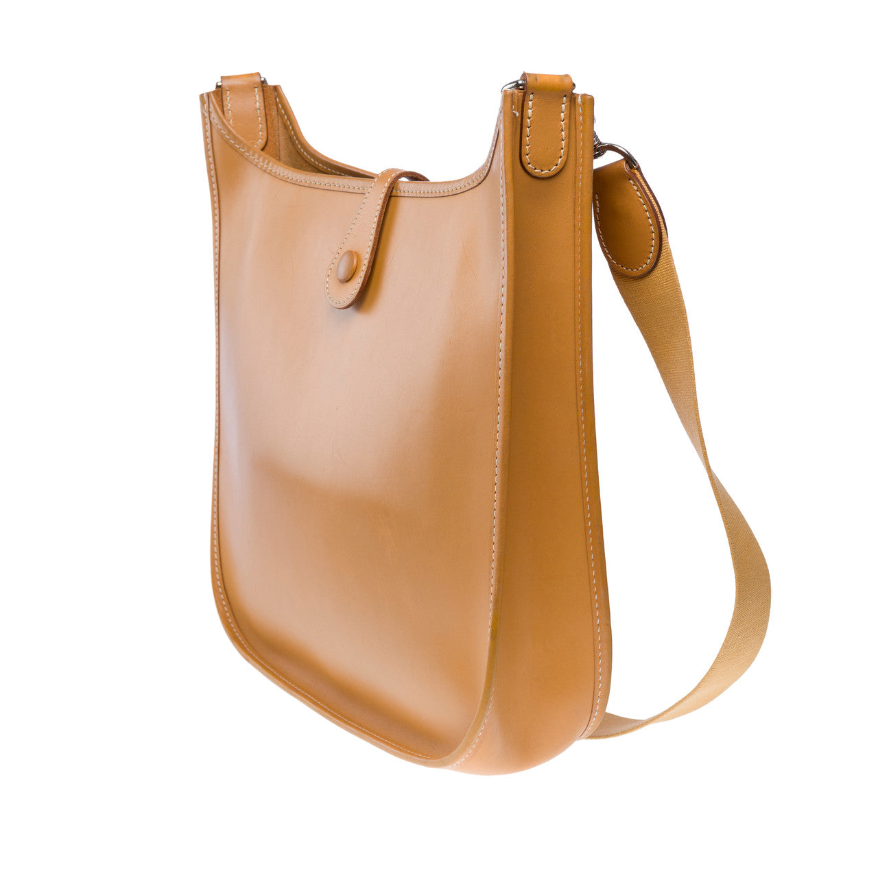 Sac HERMES Evelyne en Cuir Beige - 102187